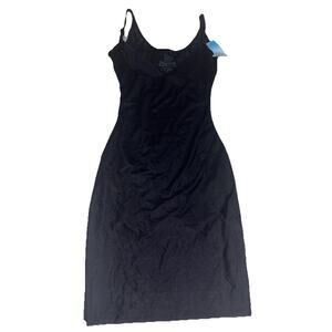 Assets By Spanx Shapewear Slip Dress Built In Panty A Black New